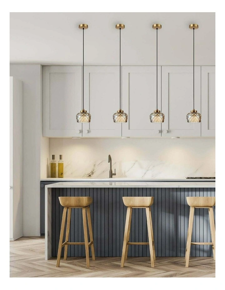 Caramelle Interior LED Tri-CCT Glass with Segments Ellipse Pendant Lights image 3