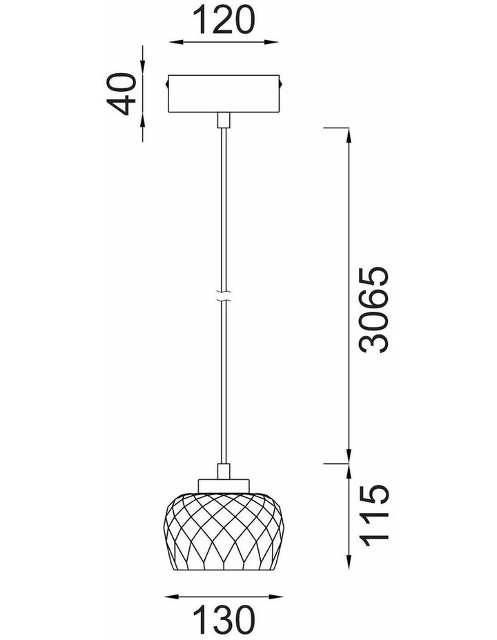 Caramelle Interior LED Tri-CCT Glass with Segments Ellipse Pendant Lights image 4