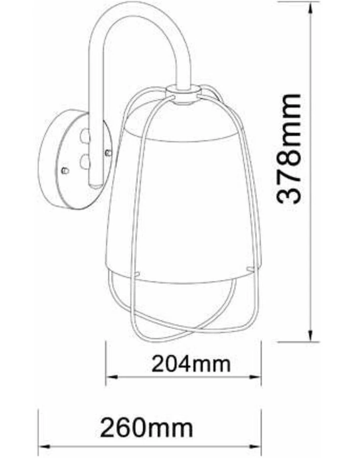 Hink Exterior Cage Surface Mounted Wall Lights IP44 image 4