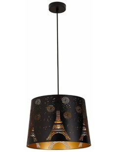 Penshade Interior Slanted with Eiffel Tower Pattern Laser Cut Pendant Lights