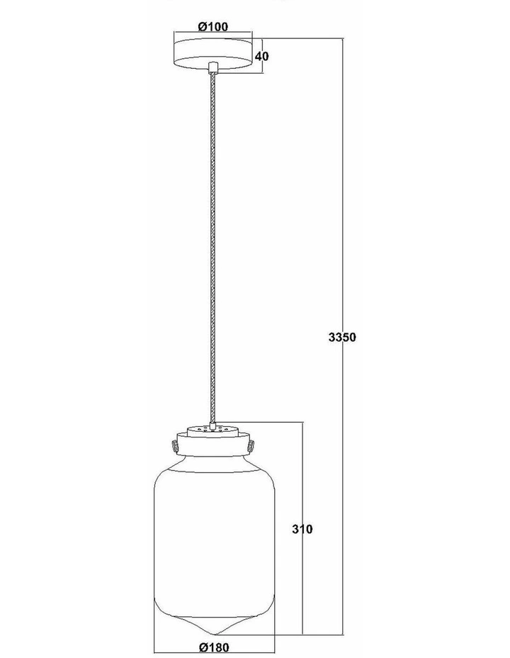 Mason Modern Retro Tipped Glass Pendant Lights image 2