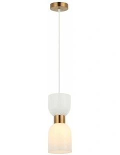 Clessidra Interior Mirror Finish Smokey Black / Opal Glass Ellipse Pendant Lights