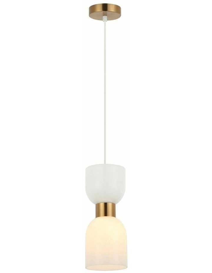 Clessidra Interior Mirror Finish Smokey Black / Opal Glass Ellipse Pendant Lights image 1