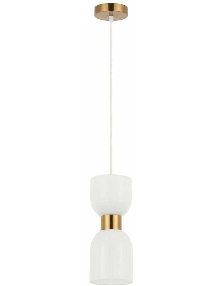 Clessidra Interior Mirror Finish Smokey Black / Opal Glass Ellipse Pendant Lights image 3