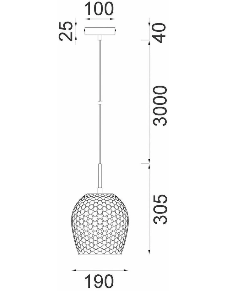 Fossetta Interior Wine Glass Shape Dimpled Pendant Lights image 4