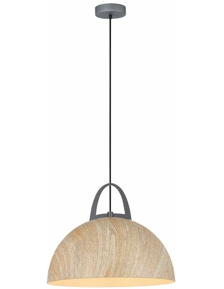 Legna Retro Replica Wood Dome Shape Pendant Lights image 1