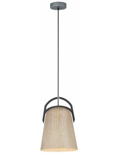Legna Retro Replica Wood Ellipse Shape Pendant Lights