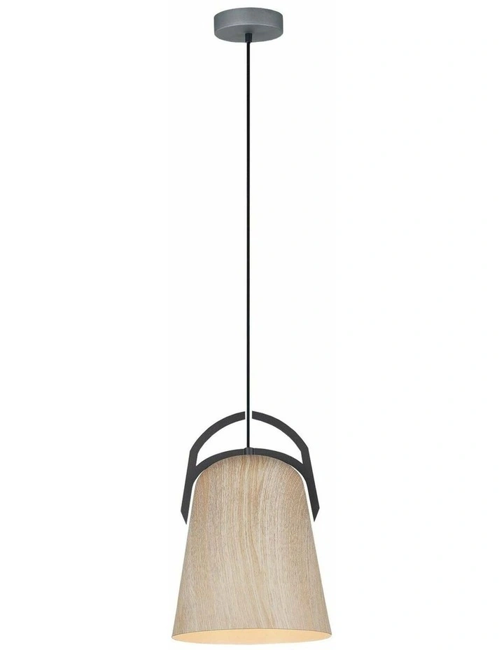Legna Retro Replica Wood Ellipse Shape Pendant Lights image 1