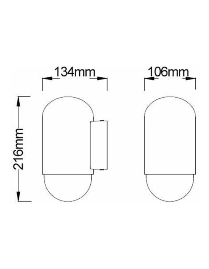 Magnum Exterior Oval Surface Mounted Wall Lights IP44 image 3