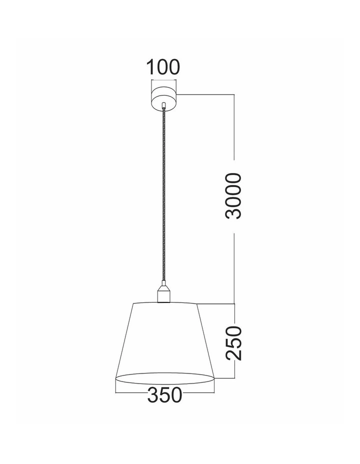 Penshade Interior Slanted with Maple Leaf Pattern Laser Cut Pendant Lights image 5