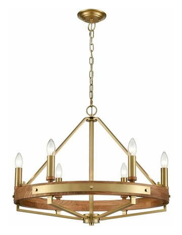Oak Wood Satin Brass Hardware colour