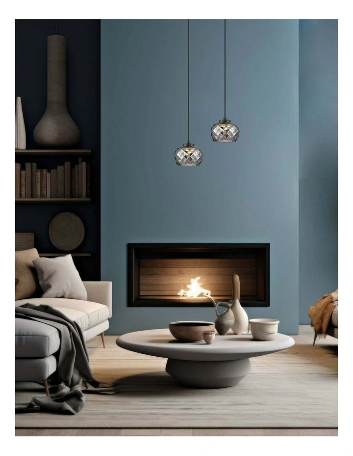 Caramelle Interior LED Tri-CCT Glass with Segments Ellipse Pendant Lights image 3