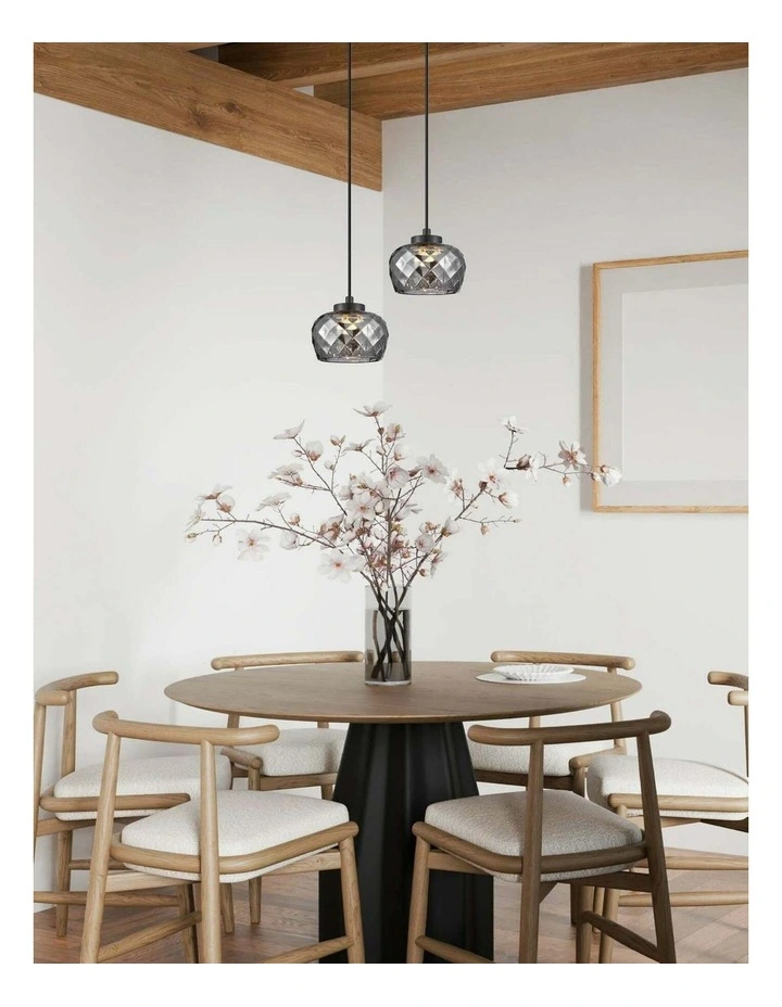 Caramelle Interior LED Tri-CCT Glass with Segments Ellipse Pendant Lights image 5