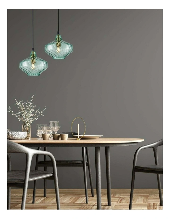 Campana Interior Wine Glass Shape Ribbed Pendant Lights image 2