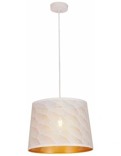 Penshade Interior Slanted with Honeycomb Pattern Laser Cut Pendant Lights