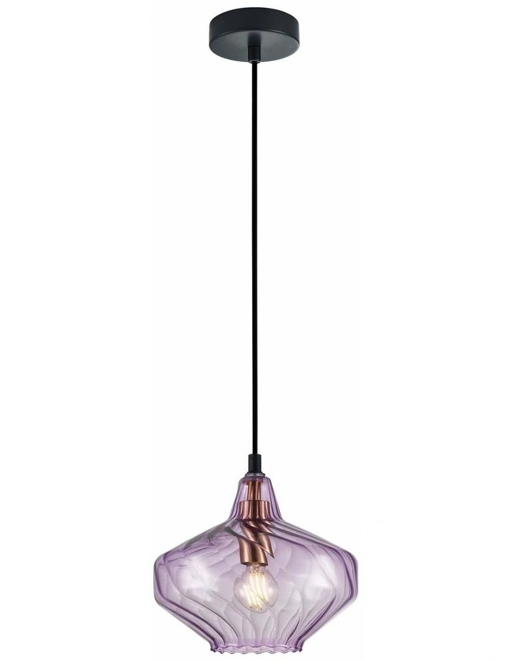 Campana Interior Wine Glass Shape Ribbed Pendant Lights image 1