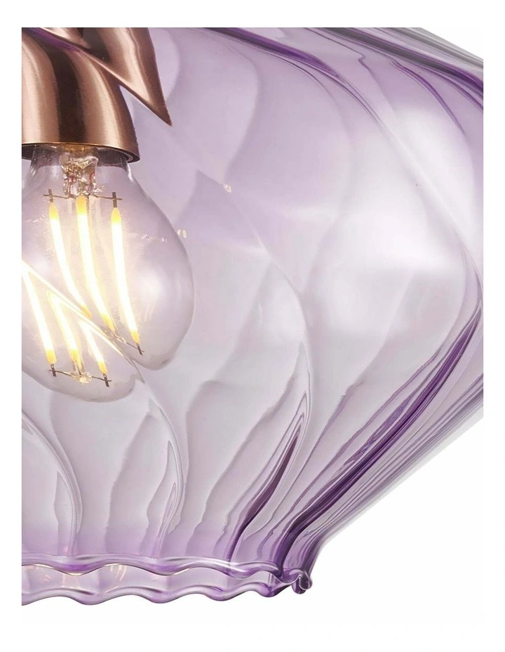 Campana Interior Wine Glass Shape Ribbed Pendant Lights image 2
