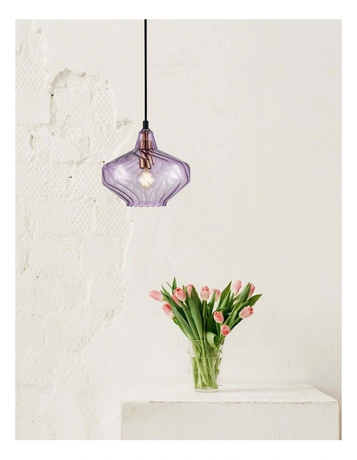 Campana Interior Wine Glass Shape Ribbed Pendant Lights image 3