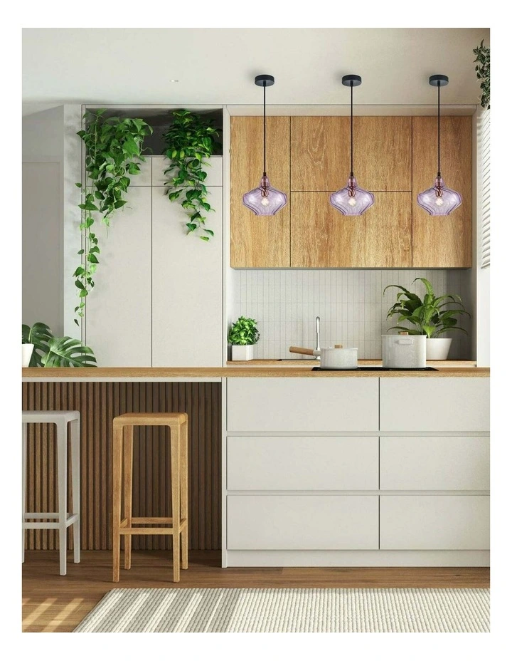 Campana Interior Wine Glass Shape Ribbed Pendant Lights image 4