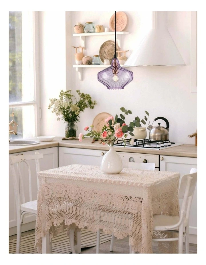Campana Interior Wine Glass Shape Ribbed Pendant Lights image 5