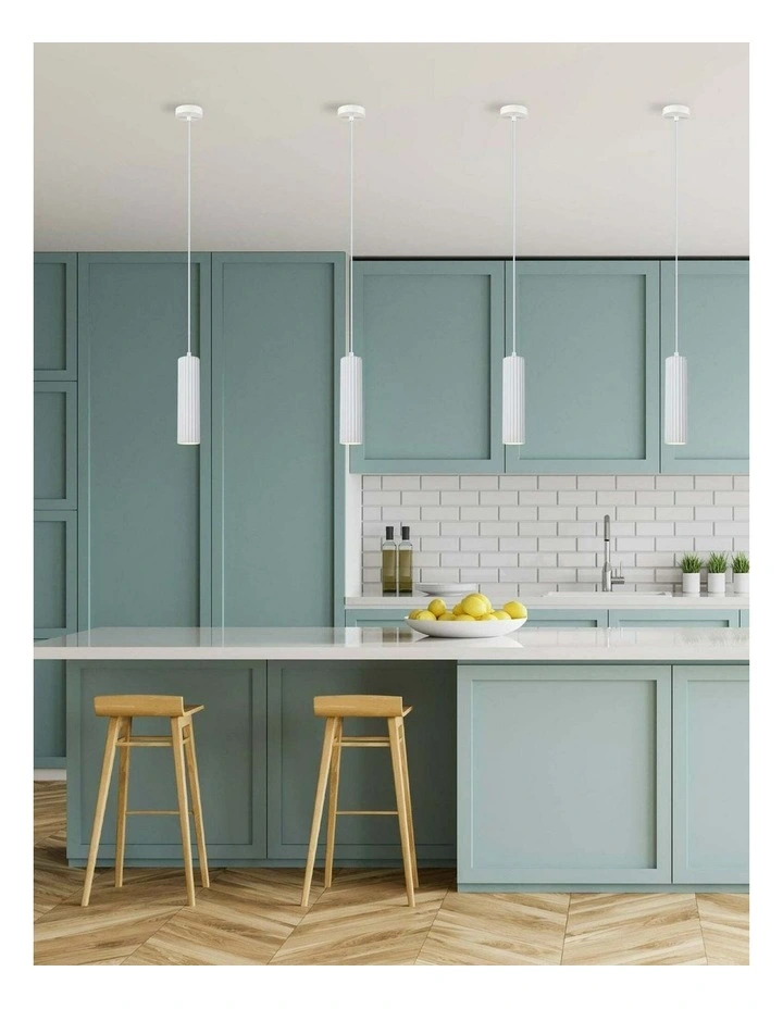 Kolonne Interior GU10 Ribbed Cylinder Pendant Lights image 3