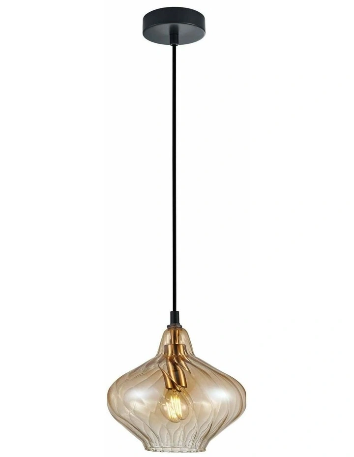 Campana Interior Wine Glass Shape Ribbed Pendant Lights image 1