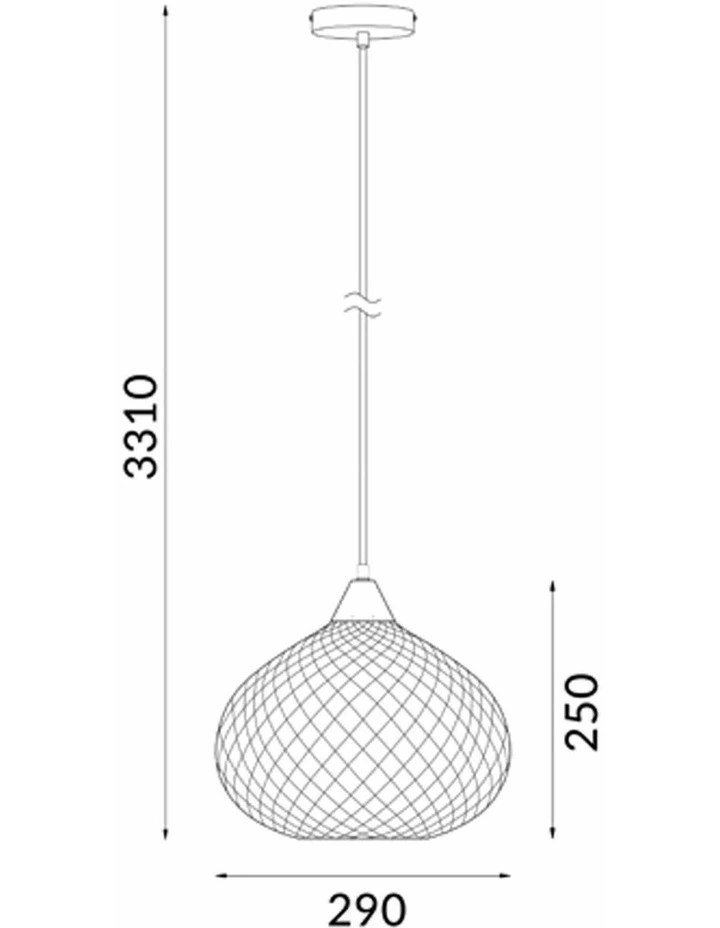 Rictus Bohemian Glass With Quadrilateral Segment Wine Glass Shape Pendant Lights image 3