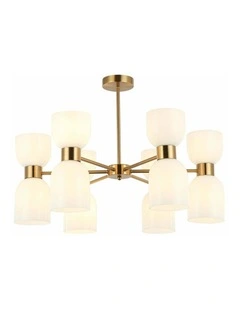 Clessidra Interior Mirror Finish Smokey Black / Opal Glass Ellipse x12 Round Base Pendant Lights