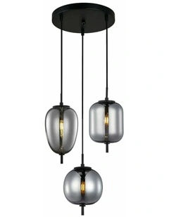 Pino Interior Opal Matte / Smokey Black Mirror Finish multiple Pendant Lights