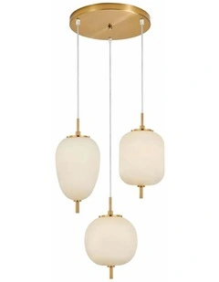 Pino Interior Opal Matte / Smokey Black Mirror Finish multiple Pendant Lights