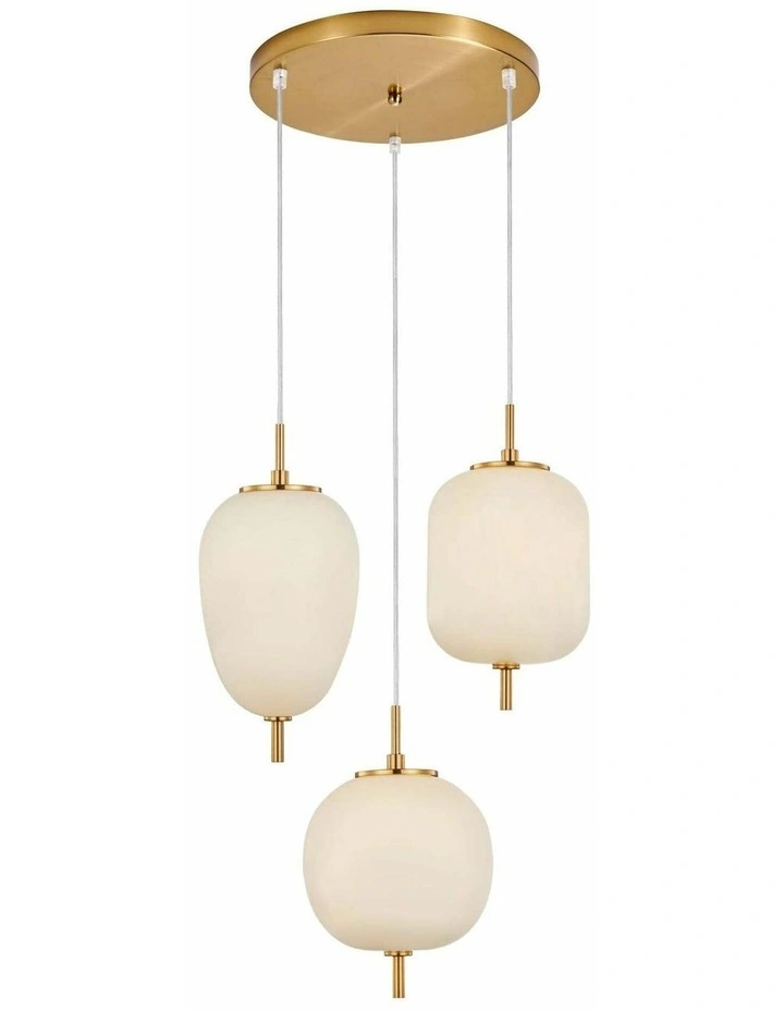 Pino Interior Opal Matte / Smokey Black Mirror Finish multiple Pendant Lights image 1