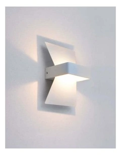 Davos City Series LED Interior Matte White Bow Wall Light