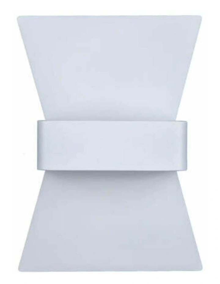 Davos City Series LED Interior Matte White Bow Wall Light image 2