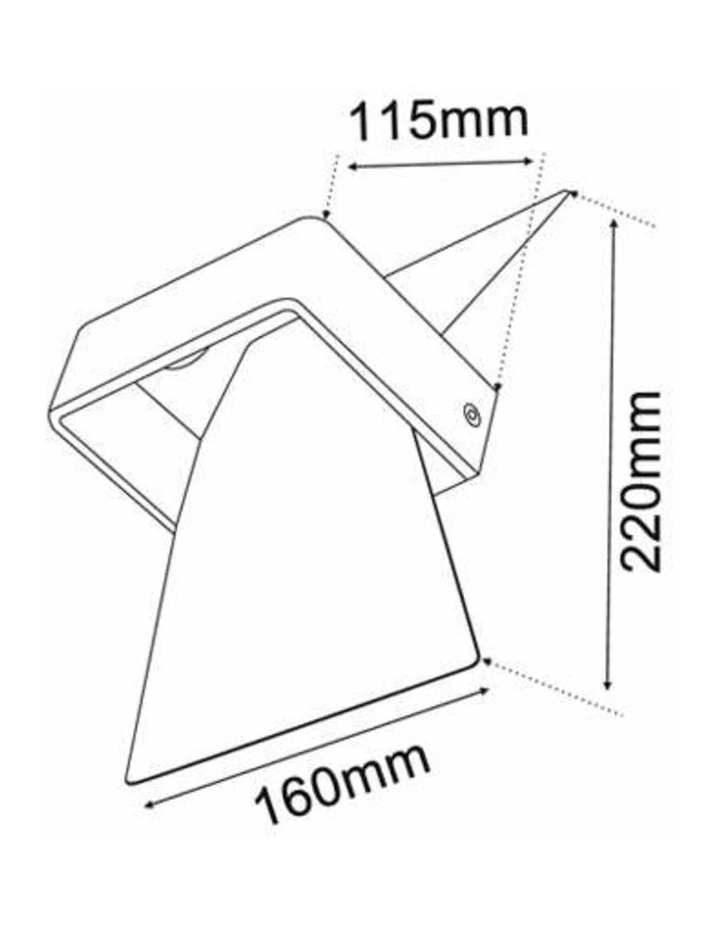 Davos City Series LED Interior Matte White Bow Wall Light image 4
