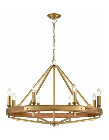 Oak Wood Satin Brass Hardware colour