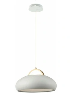 Kupol Interior LED Tri-CCT Dome with Brass Highlight Pendant Lights
