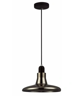 Riverina GU10 Smokey Black Martini Glass Pendant Light