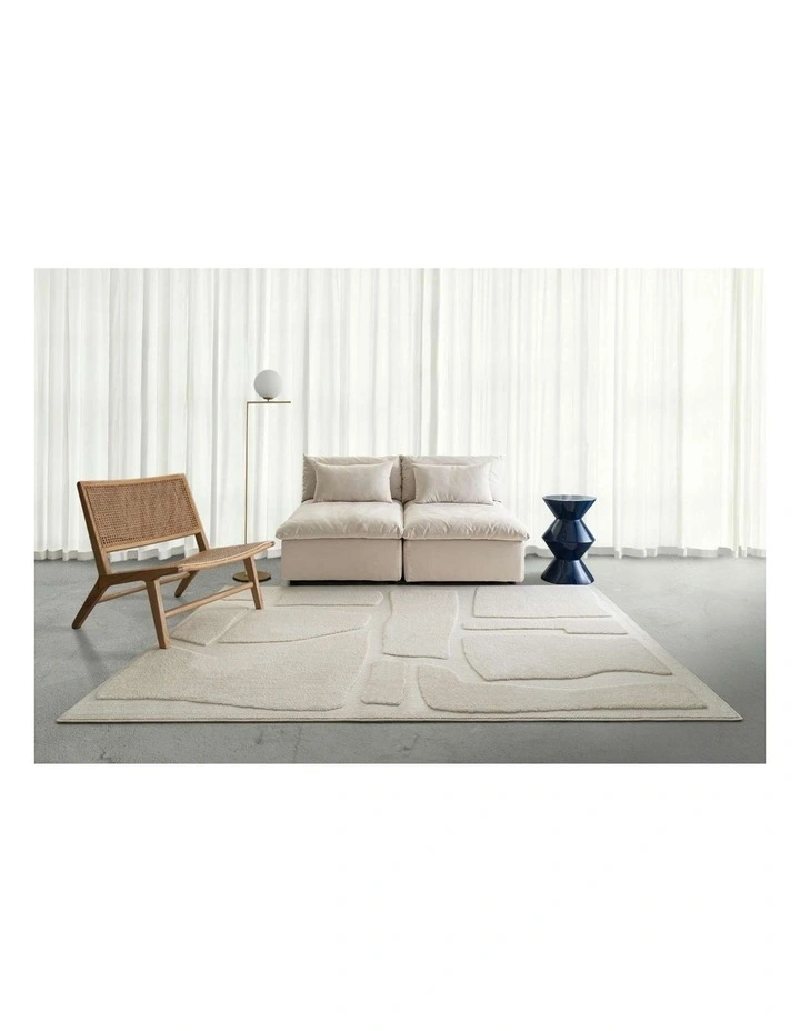 LOOPSIE  CAUCASUS CREAM MOSAIC RUG image 6