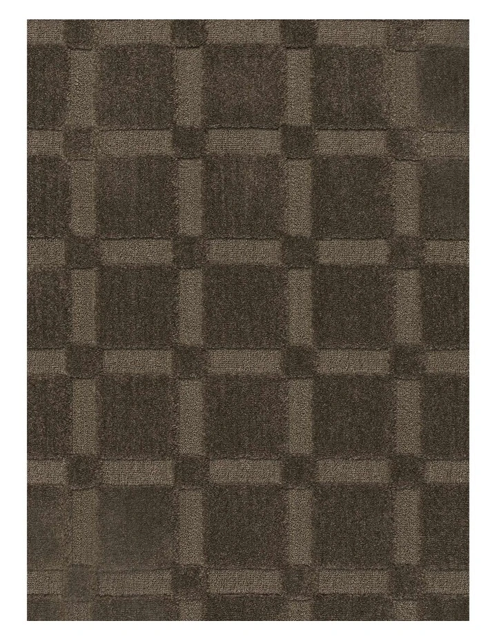 LOOPSIE  ETNA BROWN CHECKERBOARD RUG image 5