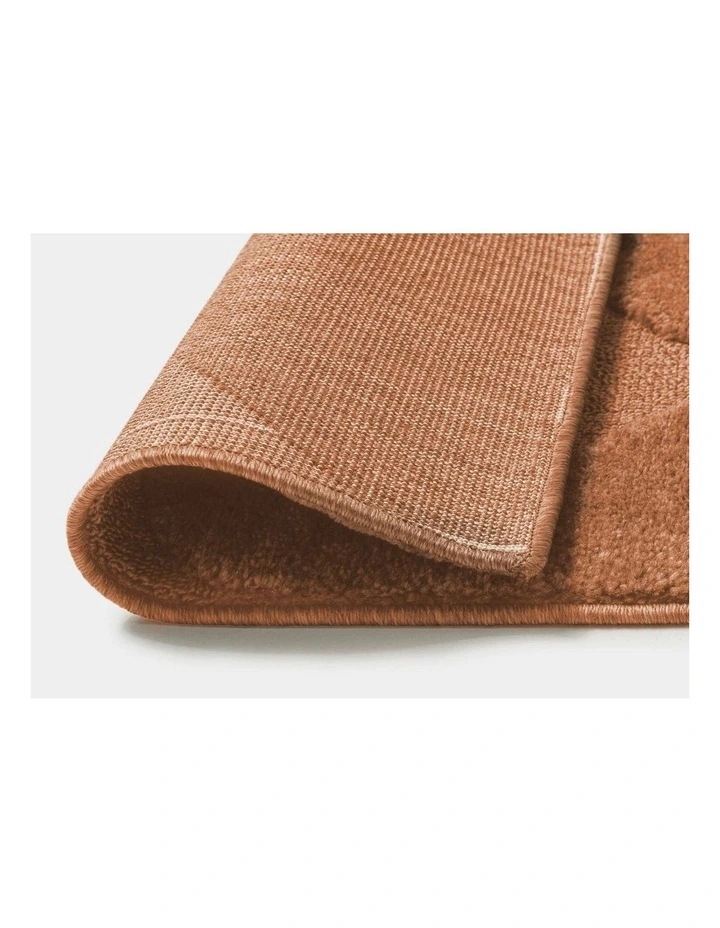 LOOPSIE  STROMBOLI TERRACOTTA GEOMETRIC RUG image 3