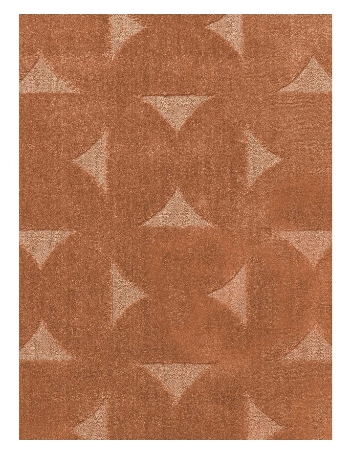 LOOPSIE  STROMBOLI TERRACOTTA GEOMETRIC RUG image 5