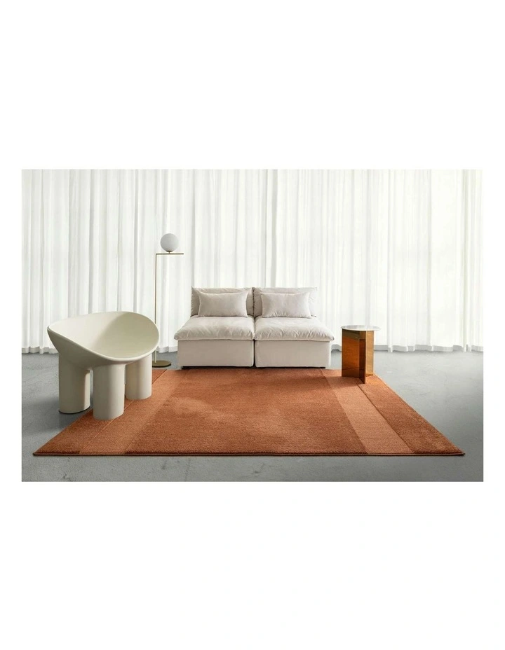 LOOPSIE ANNAPURNA TERRACOTTA BANDED RUG image 6