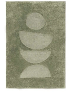 LOOPSIE KOMODO GREEN PEBBLE RUG