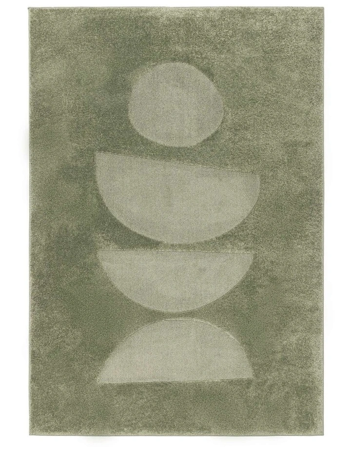 LOOPSIE  KOMODO GREEN PEBBLE RUG image 1