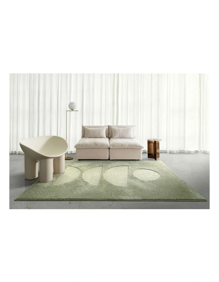 LOOPSIE  KOMODO GREEN PEBBLE RUG image 6