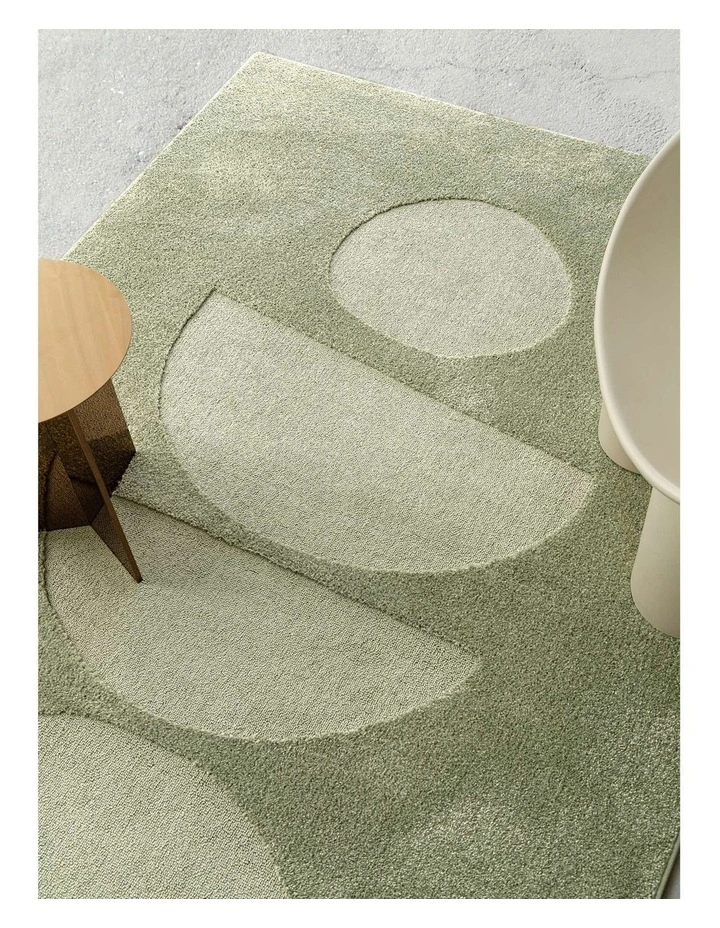 LOOPSIE  KOMODO GREEN PEBBLE RUG image 7