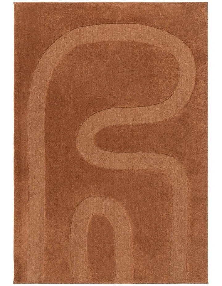 LOOPSIE  COPACABANA TERRACOTTA RIVER RUG image 1