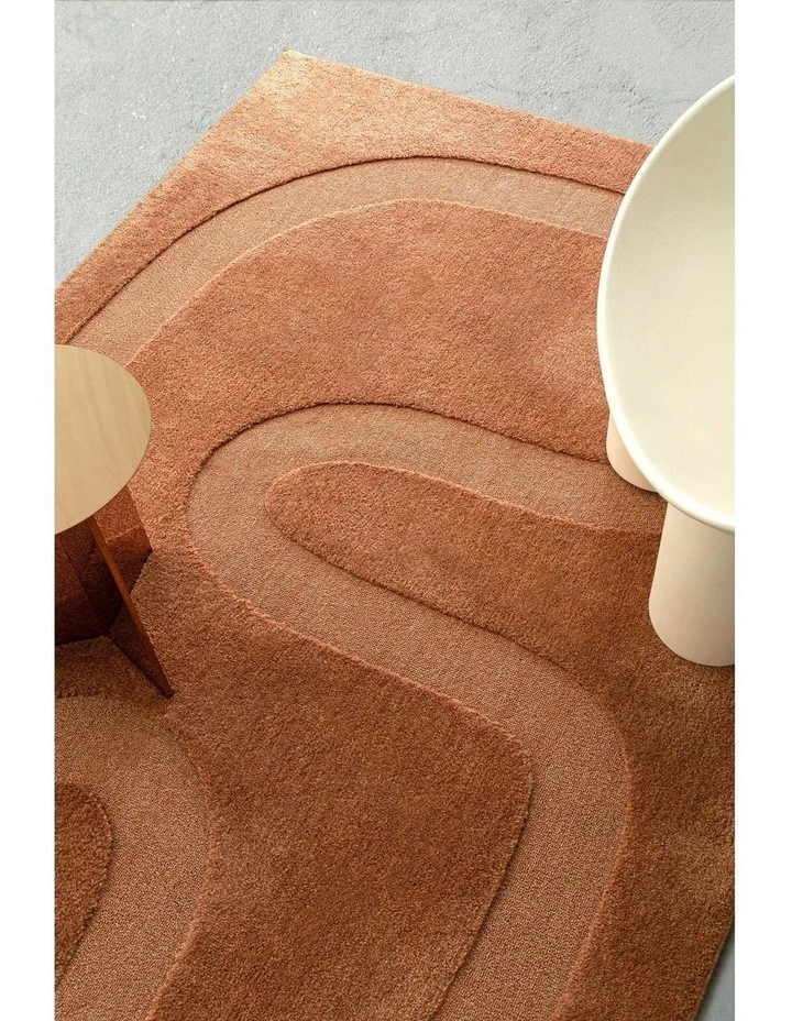 LOOPSIE  COPACABANA TERRACOTTA RIVER RUG image 7