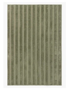 LOOPSIE TASSILI GREEN STRIPED RUG