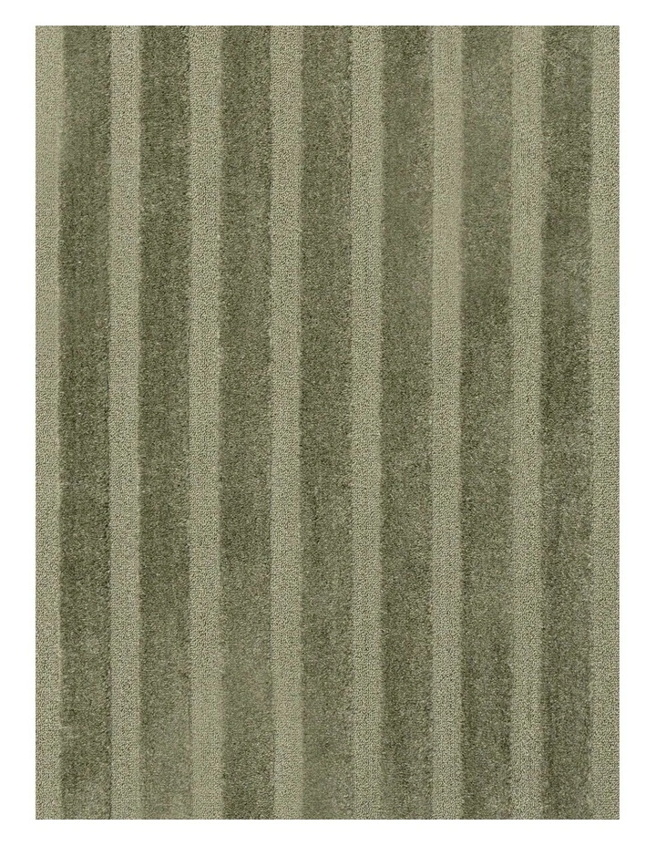 LOOPSIE  TASSILI GREEN STRIPED RUG image 5